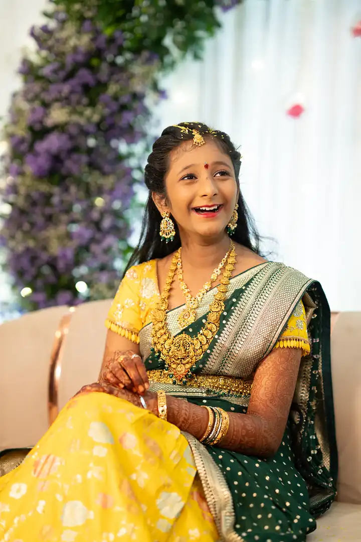 Kundan Halfsaree Ceremony Cermony photography – Cherry Clicks, Vizianagaram, Andhra